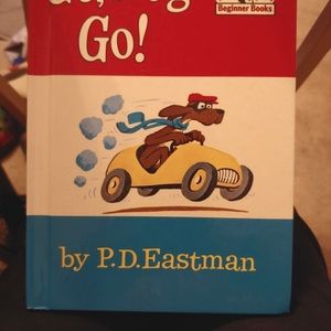 Beginners Book Go , Dog. Go! By P.D. Eastman red white blue